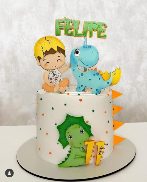 Arquivo Topo de Bolo - Dinossauro Baby