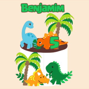 Arquivo Topo de Bolo Dinossauro Benjamim - Camadas