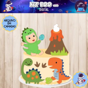 Arquivo Topo De Bolo - Dinossauro