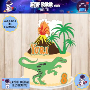 Arquivo Topo de Bolo - Dinossauro