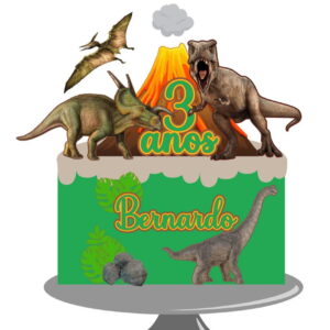 Arquivo topo de bolo dinossauro