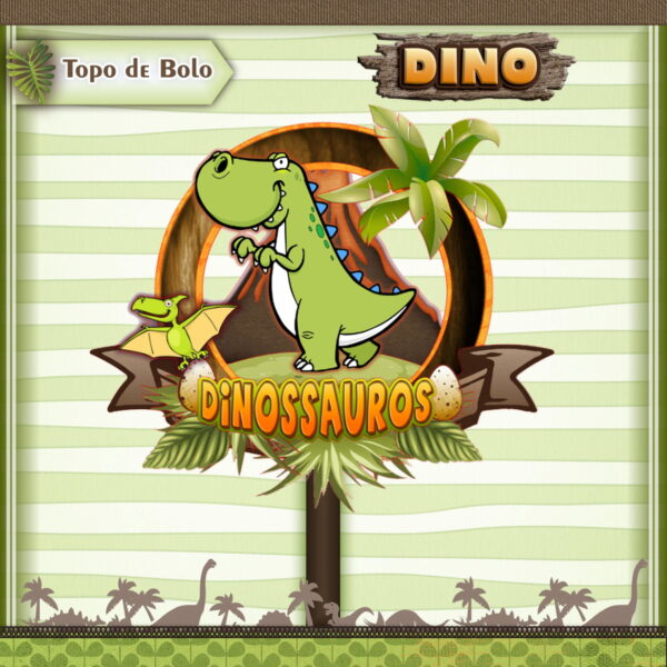 Arquivo Topo de Bolo - Dinossauros