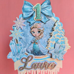 Arquivo Topo de Bolo - Elsa Frozen