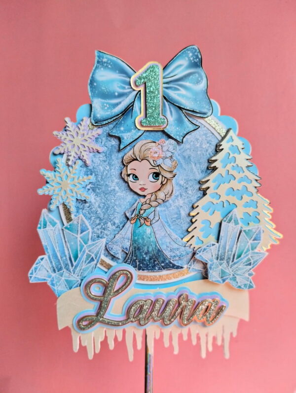 Arquivo Topo de Bolo - Elsa Frozen