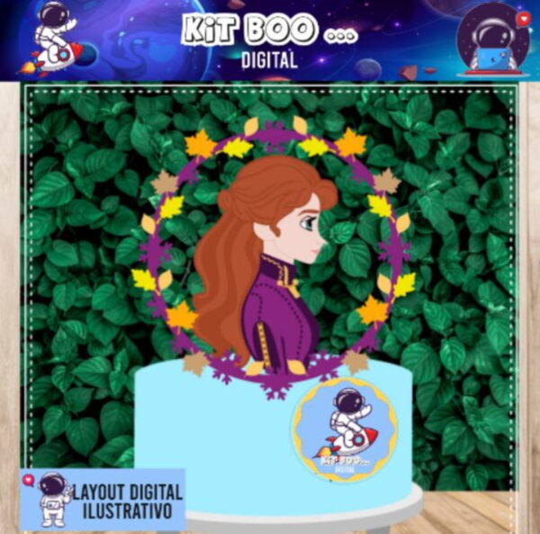 Arquivo Topo de Bolo - Elsa Frozen