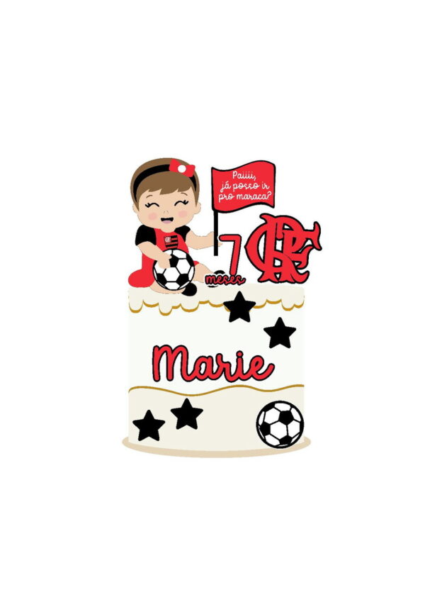 Arquivo Topo De Bolo Flamengo Baby Menina
