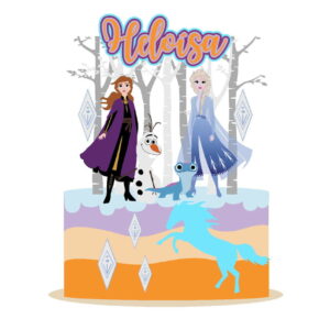 Arquivo topo de bolo frozen 2 galhos
