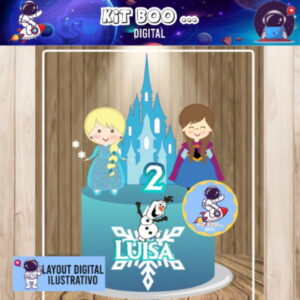 Arquivo Topo de Bolo - Frozen