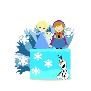 Arquivo Topo de Bolo Frozen Gelo