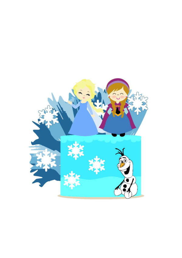 Arquivo Topo de Bolo Frozen Gelo