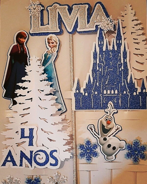 Arquivo Topo de Bolo Frozen