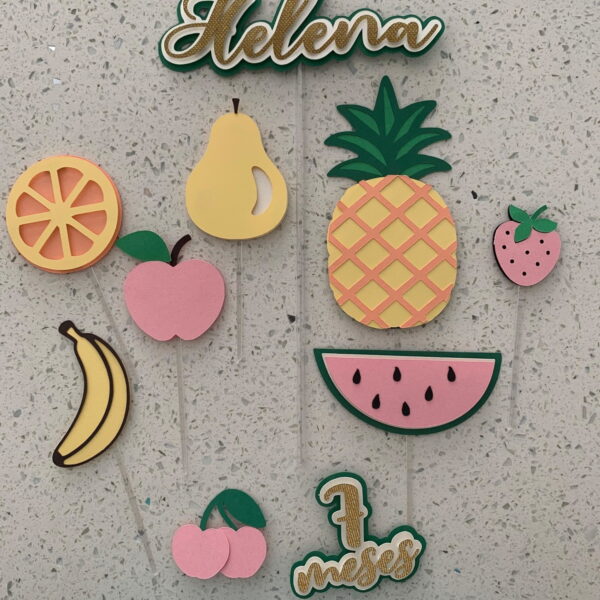Arquivo Topo de Bolo Frutas 3d - Image 2