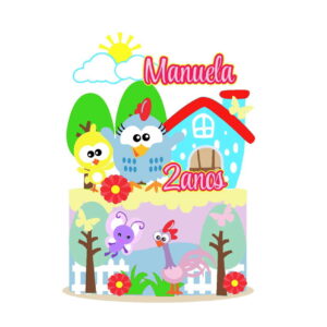Arquivo topo de bolo Galinha pintadinha 1