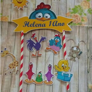 arquivo Topo de bolo galinha pintadinha