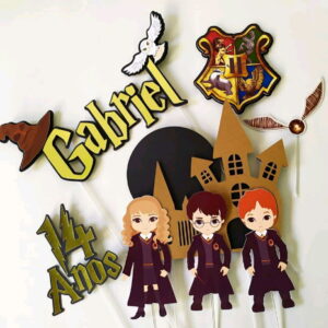 Arquivo topo de bolo Harry Potter