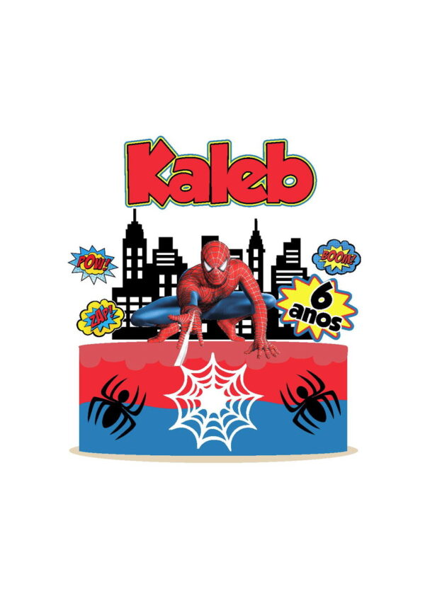 Arquivo Topo de Bolo Homem Aranha 11