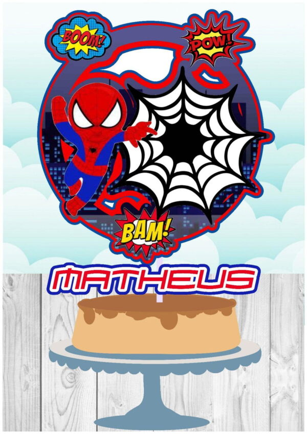 ARQUIVO TOPO DE BOLO HOMEM ARANHA #15086