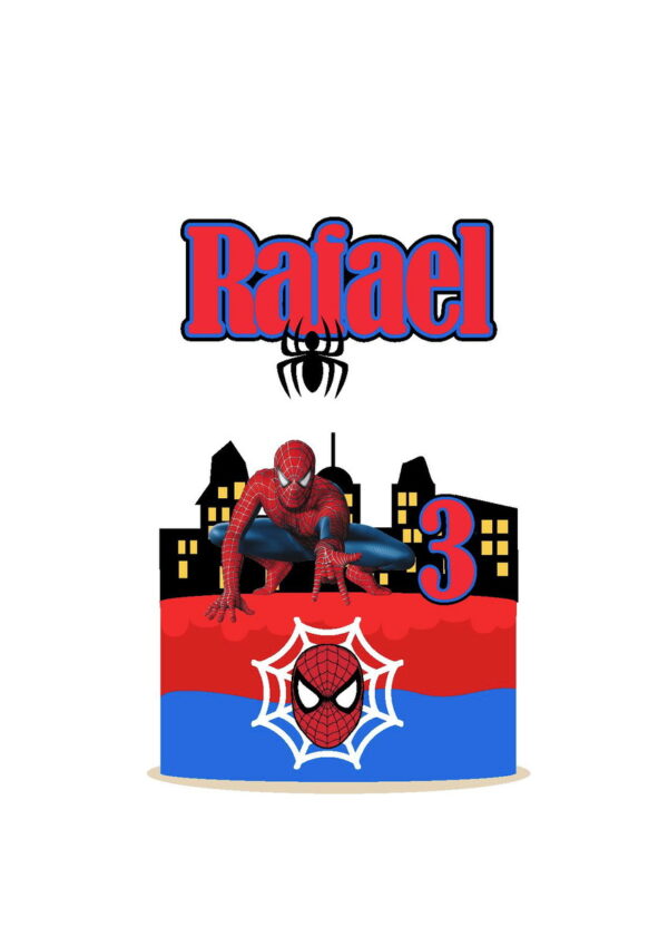 Arquivo Topo de Bolo Homem Aranha 8