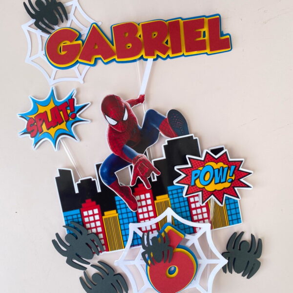 Arquivo Topo de Bolo Homem Aranha - Imagem 2
