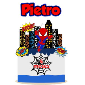 Arquivo topo de bolo homem aranha cute