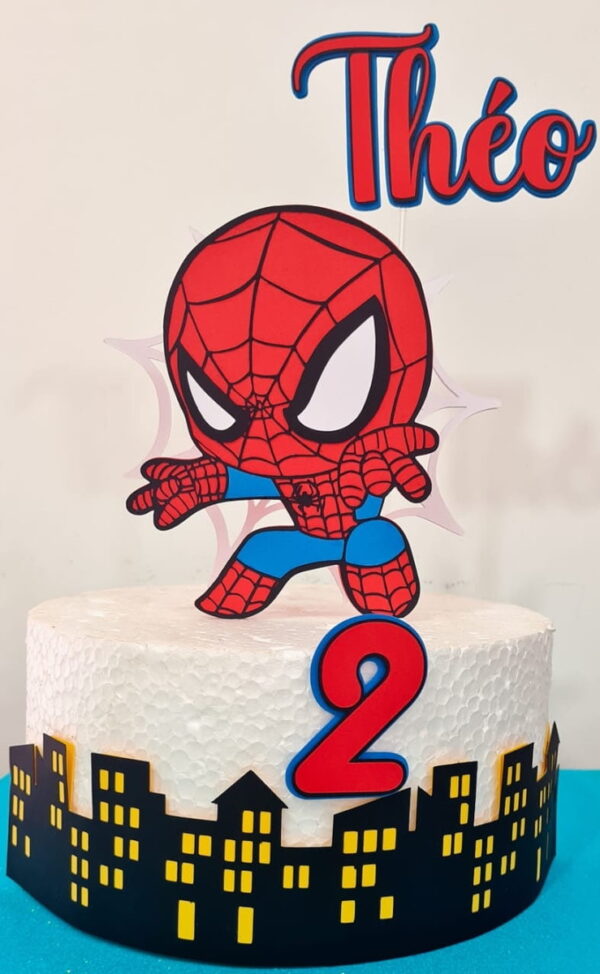 Arquivo Topo de Bolo - Homem Aranha Cute