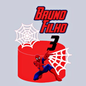 Arquivo de Corte - Topo de Bolo Homem Aranha