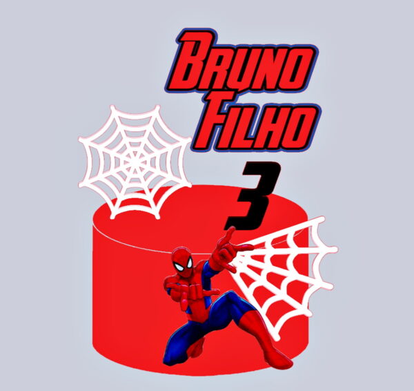 Arquivo de Corte - Topo de Bolo Homem Aranha