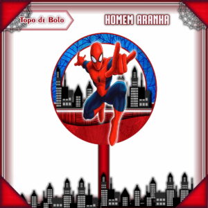 Arquivo Topo de Bolo - Homem Aranha