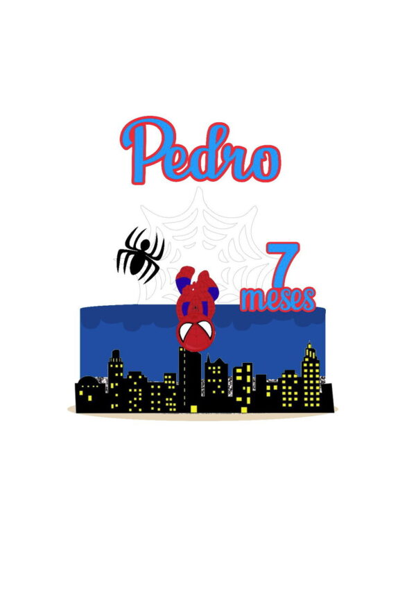 Arquivo topo de bolo homem aranha