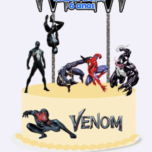 Arquivo Topo de Bolo - Homem Aranha Venon