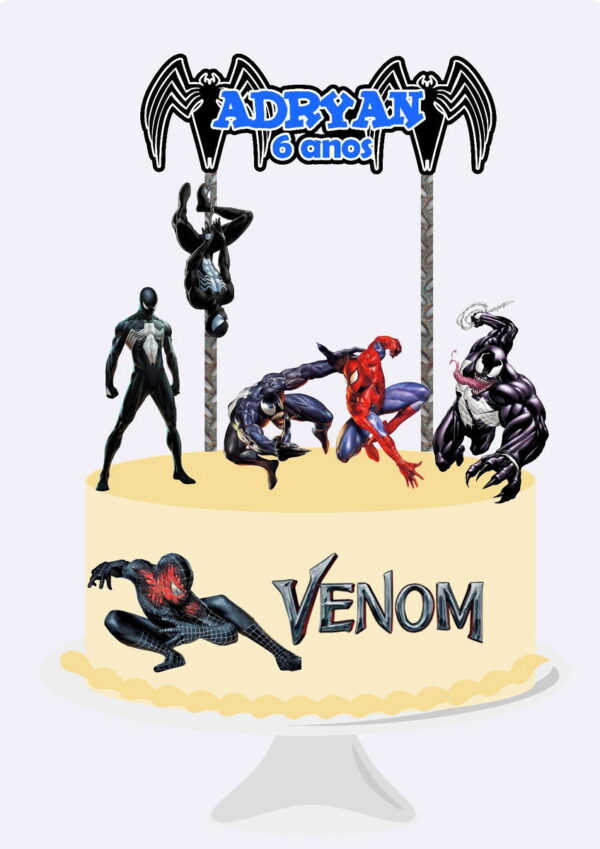 Arquivo Topo de Bolo - Homem Aranha Venon
