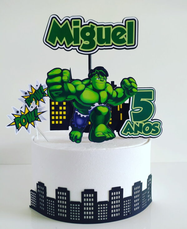 Arquivo topo de bolo hulk