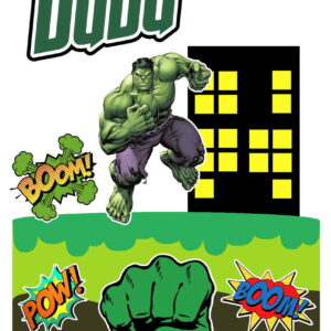 Arquivo topo de bolo hulk