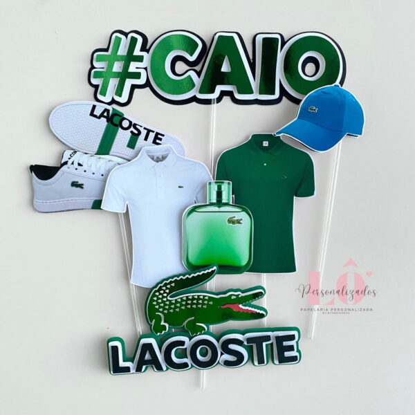 Arquivo Topo de Bolo Lacoste - Image 2