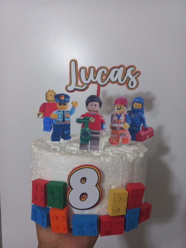 Arquivo Topo de Bolo- Lego 3d - Image 2