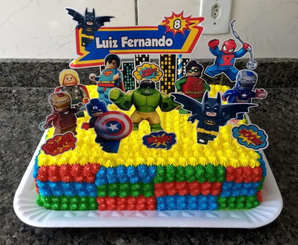 Arquivo Topo de Bolo - Lego