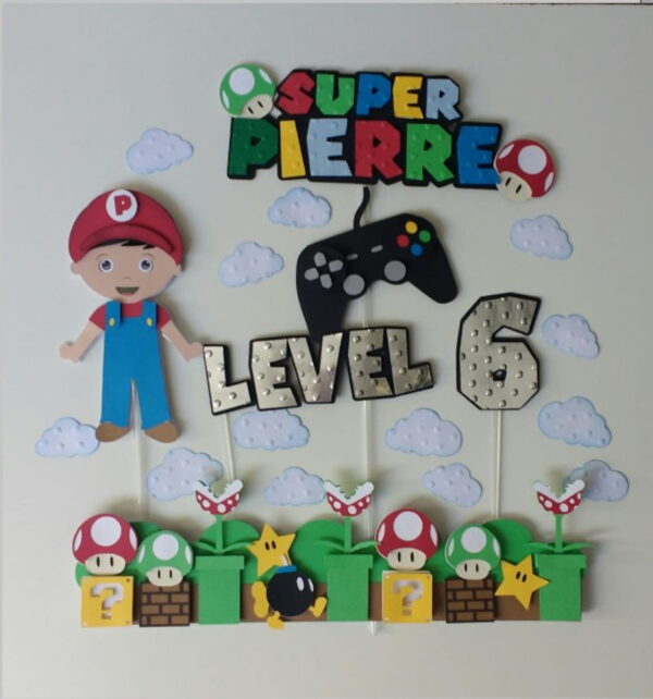 Arquivo Topo de Bolo Mario Bros .studio