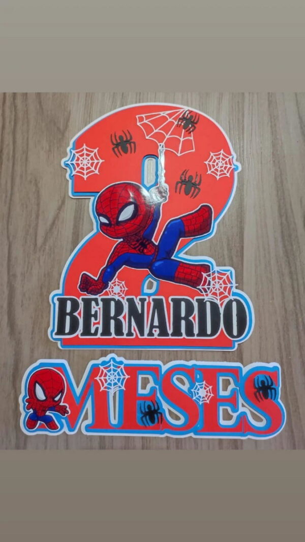 ARQUIVO TOPO DE BOLO MESVERSARIO HOMEM ARANHA #15074 - Imagem 2