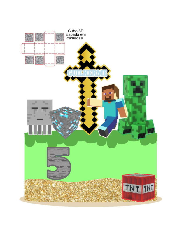 Arquivo topo de bolo minecraft