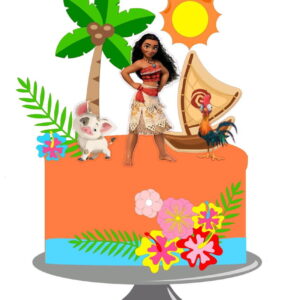 Arquivo topo de bolo Moana