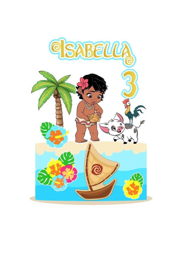 Arquivo Topo de Bolo Moana Baby 2