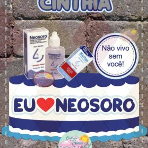 Arquivo Topo de Bolo NEOSORO - 1225 - STUDIO