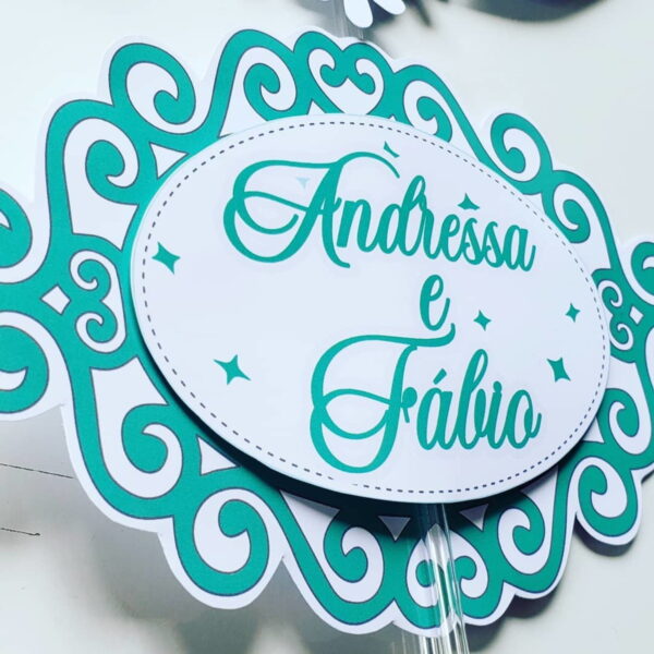 Arquivo topo de bolo noivos  casamento - Imagem 2