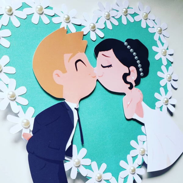Arquivo topo de bolo noivos  casamento - Imagem 3