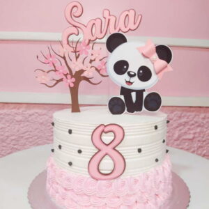 Arquivo topo de bolo panda