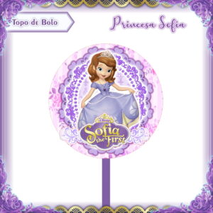 Arquivo Topo de Bolo - Princesa Sofia
