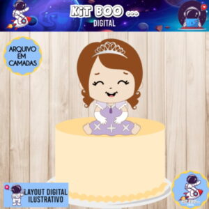 Arquivo Topo De Bolo - Princesa Sofia Cute
