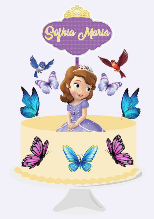 Arquivo Topo de Bolo - Princesa Sofia
