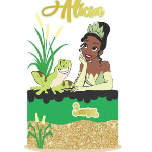Arquivo topo de bolo princesa Tiana