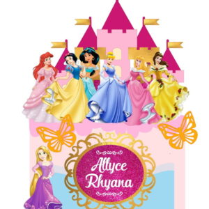 Arquivo Topo De Bolo Princesas Com Castelo Em Camadas